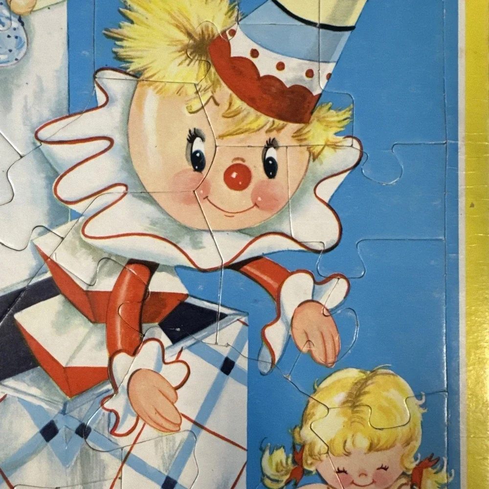 Puzzle Humpty Dumpty Vintage Saalfield Pub Co Pre School 1950s Jack‎ In The Box